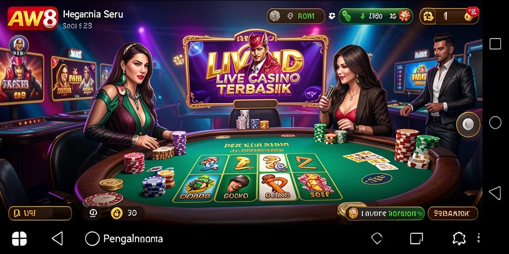 Gameplay Live Casino yang menarik di aplikasi AW8.