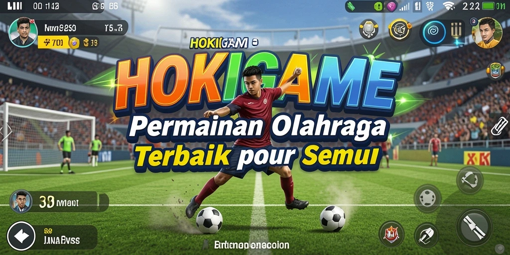 Tampilan menarik dari gameplay HOKIGAME dalam aksi olahraga penuh adrenalin.