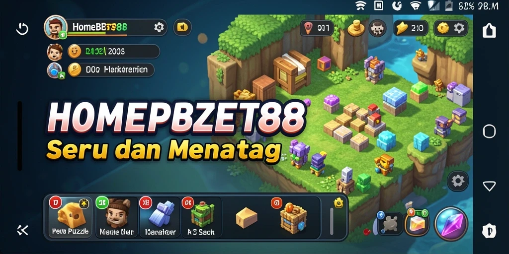 Tampilan gameplay menarik dari HOMEBET88 dengan tantangan Puzzle.