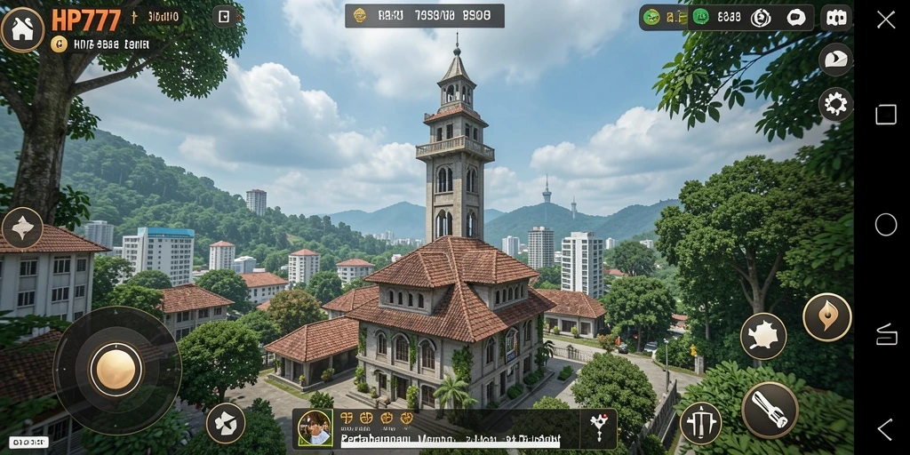 Gameplay seru HP777 menampilkan pertahanan menara yang menantang.