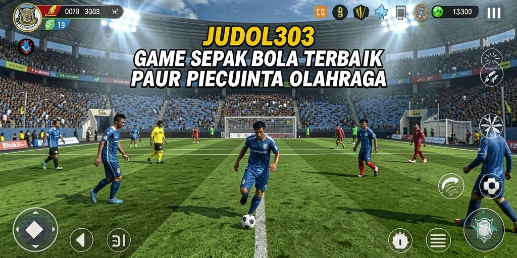 Tangkapan layar menampilkan aksi bermain sepak bola di JUDOL303.