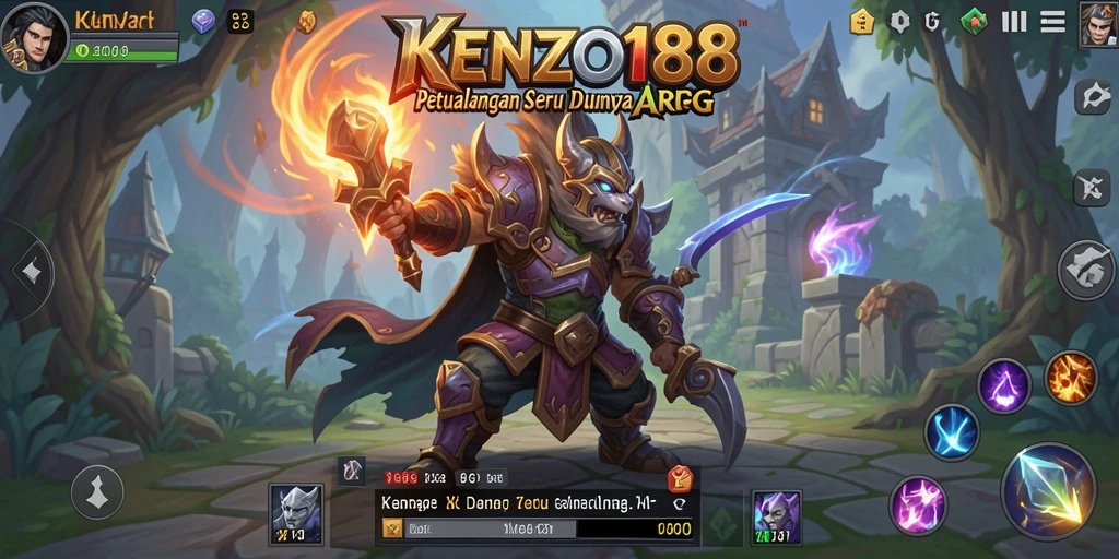 Tampilan gameplay KENZO188 yang seru dan menarik.