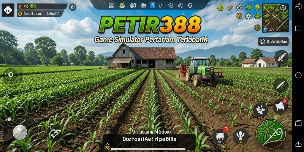 Screenshot gameplay PETIR388 menunjukkan kegiatan bertani yang seru dan menarik.