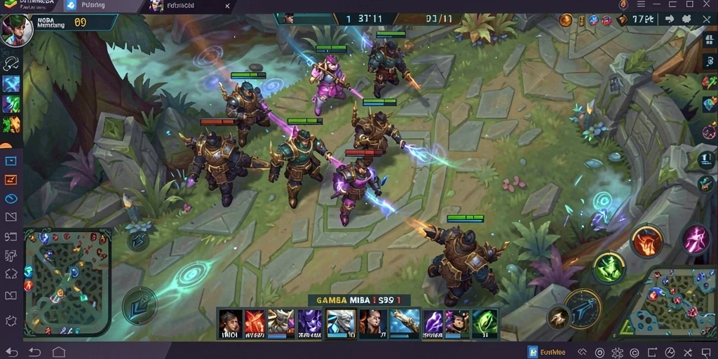 Screenshot gameplay seru dari PUTARMEGA dengan aksi intens.