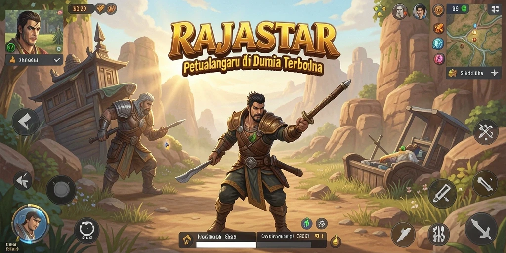 Gameplay menarik RAJASTAR di dunia terbuka.