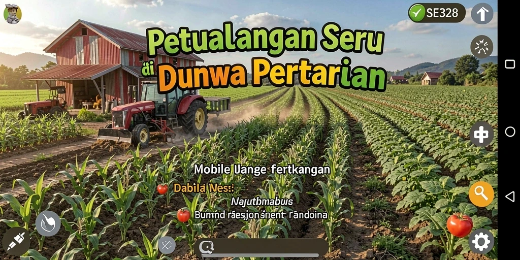 Tangkapan layar menampilkan gameplay seru bertani yang menawan.