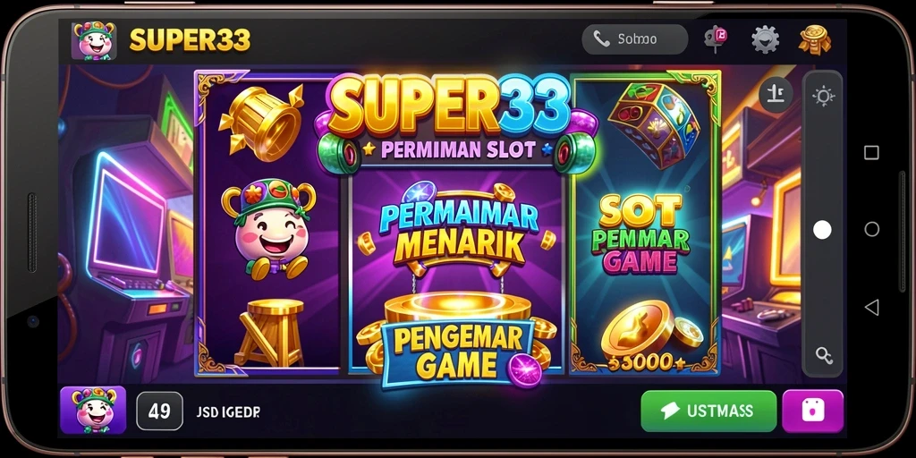 Screenshot SUPER33 menampilkan gameplay slot yang seru dan menarik.