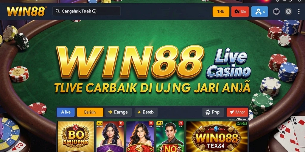 Tampilan gameplay Live Casino yang memukau.